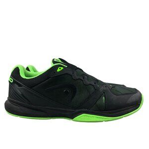 HEAD Men's Size 12 Revolt Indoor RVNG Black Green Mesh Performance Sneakers Shoe